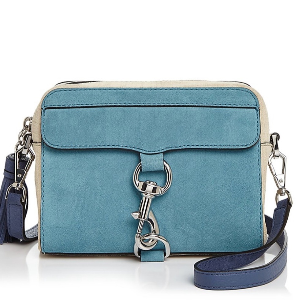 Rebecca Minkoff suede camera bag